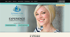 Desktop Screenshot of lexingtonfamilysmiles.com