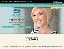 Tablet Screenshot of lexingtonfamilysmiles.com